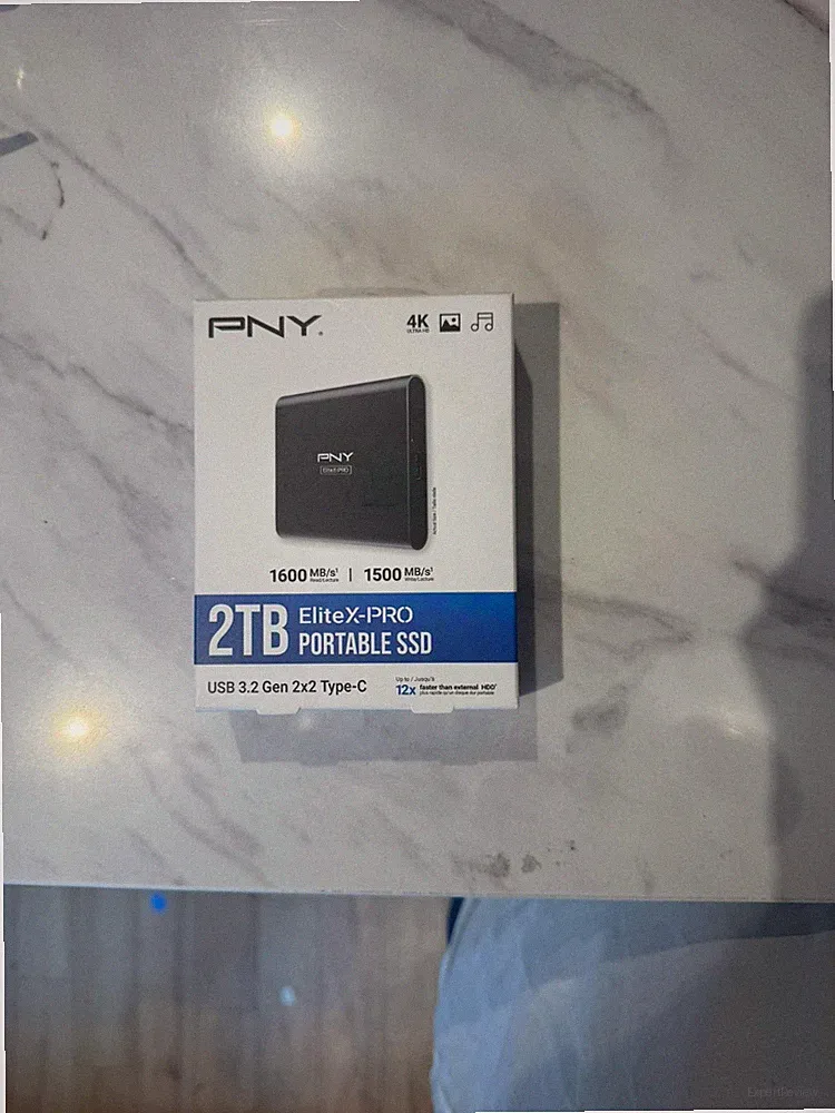 PNY EliteX-PRO 2TB USB 3.2 Gen 2x2 Type-C Portable Solid State Drive