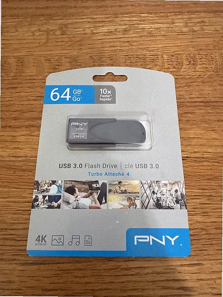 PNY Technologies Turbo Attache 4 64GB USB 3.0 Flash Drive, Black #PFD64GTBAT4GE